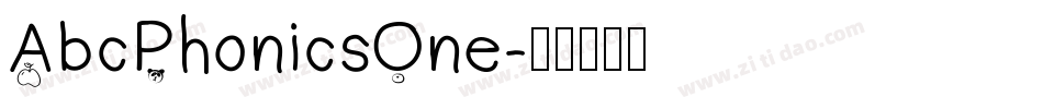AbcPhonicsOne字体转换