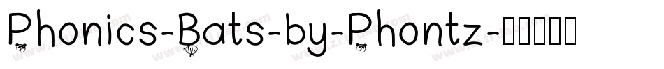 Phonics-Bats-by-Phontz字体转换