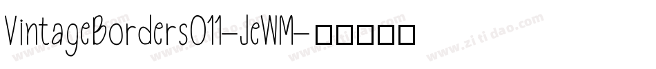 VintageBorders011-JeWM字体转换