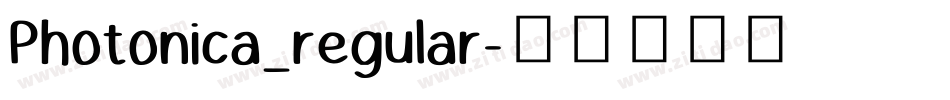 Photonica_regular字体转换