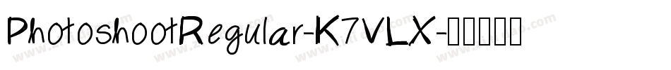 PhotoshootRegular-K7VLX字体转换
