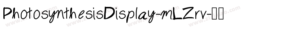 PhotosynthesisDisplay-mLZrv字体转换