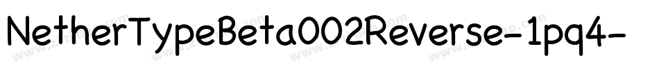 NetherTypeBeta002Reverse-1pq4字体转换