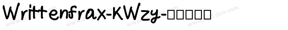 Writtenfrax-KWzy字体转换