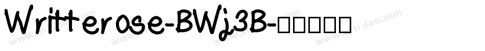 Writterose-BWj3B字体转换