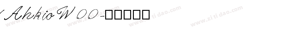 AhkioW00字体转换