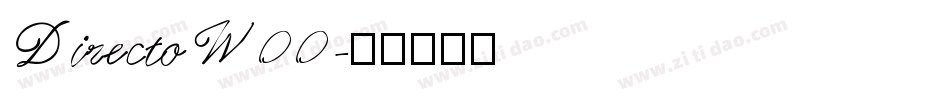 DirectoW00字体转换