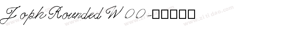 JophRoundedW00字体转换