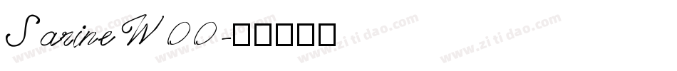 SarineW00字体转换