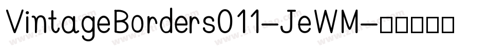 VintageBorders011-JeWM字体转换