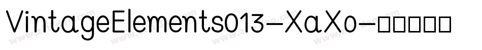 VintageElements013-XaXo字体转换