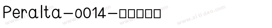 Peralta-o014字体转换