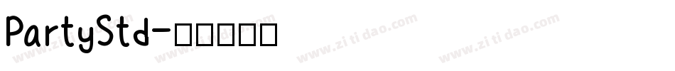 PartyStd字体转换