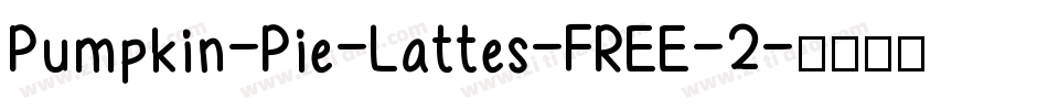 Pumpkin-Pie-Lattes-FREE-2字体转换
