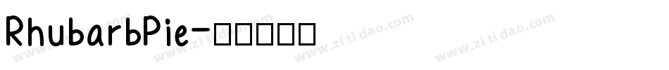 RhubarbPie字体转换