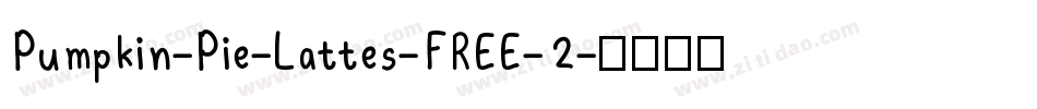 Pumpkin-Pie-Lattes-FREE-2字体转换