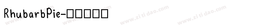 RhubarbPie字体转换