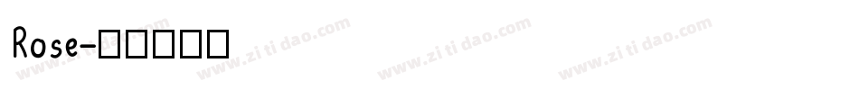 Rose字体转换