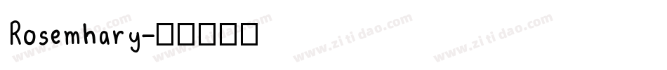 Rosemhary字体转换