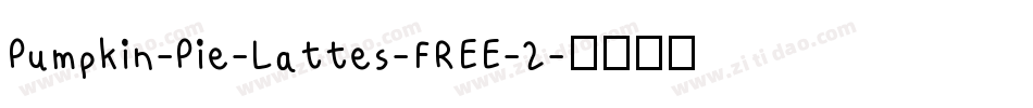 Pumpkin-Pie-Lattes-FREE-2字体转换