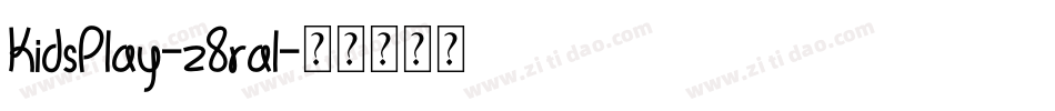 KidsPlay-z8ral字体转换