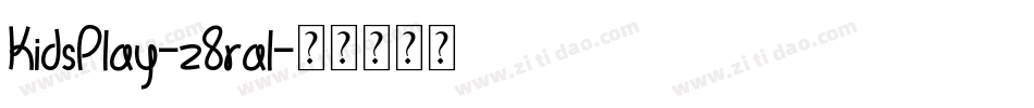 KidsPlay-z8ral字体转换