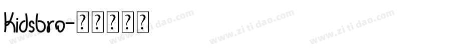 Kidsbro字体转换