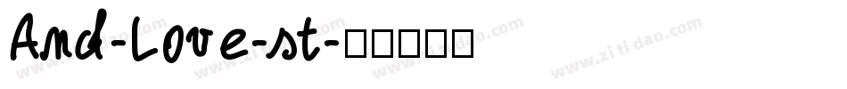 And-Love-st字体转换
