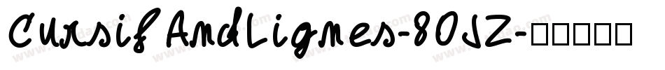 CursifAndLignes-8OJZ字体转换