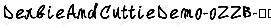 DerbieAndCuttieDemo-oZZB字体转换