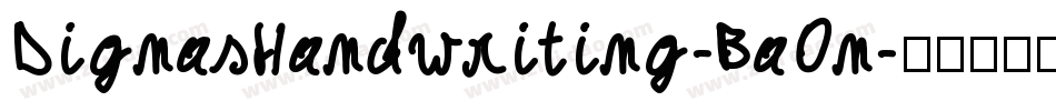 DignasHandwriting-BaOn字体转换