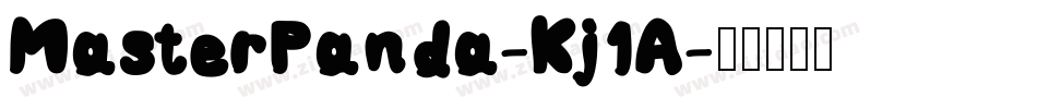 MasterPanda-Kj1A字体转换