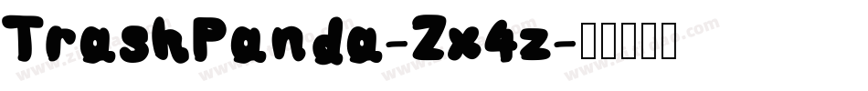 TrashPanda-Zx4z字体转换
