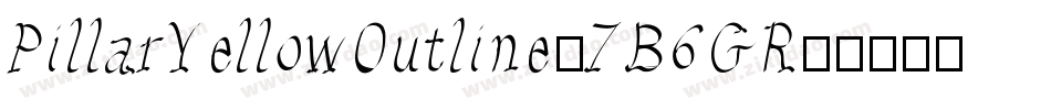PillarYellowOutline-7B6GR字体转换