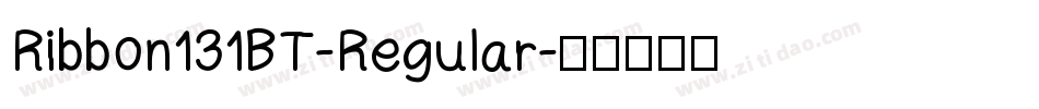 Ribbon131BT-Regular字体转换