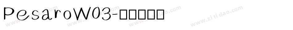 PesaroW03字体转换
