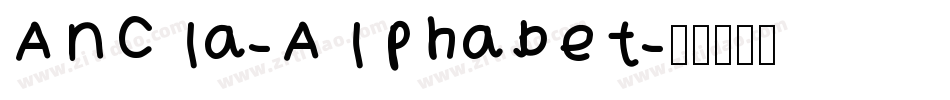 Ancla-Alphabet字体转换