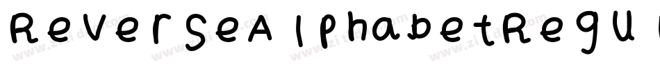 ReverseAlphabetRegular-z8rgl字体转换