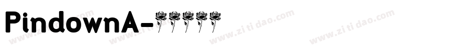 PindownA字体转换