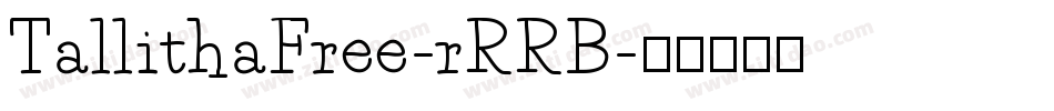 TallithaFree-rRRB字体转换
