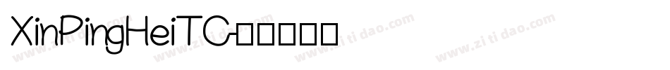 XinPingHeiTC字体转换