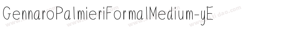 GennaroPalmieriFormalMedium-yEPM字体转换