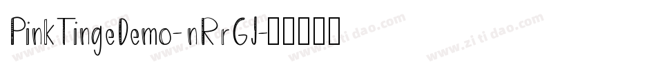 PinkTingeDemo-nRrGJ字体转换