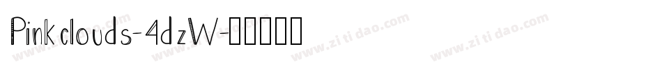 Pinkclouds-4dzW字体转换
