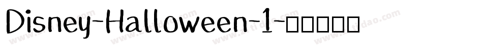 Disney-Halloween-1字体转换