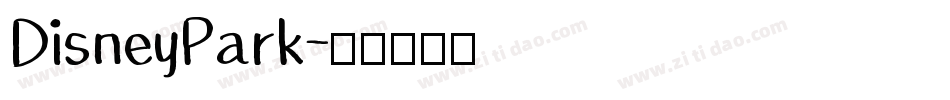 DisneyPark字体转换