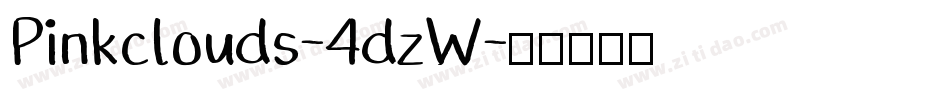 Pinkclouds-4dzW字体转换