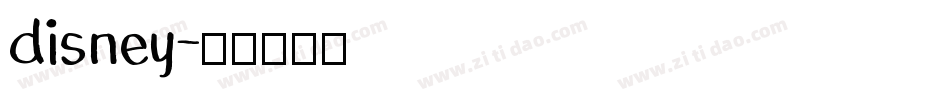 disney字体转换