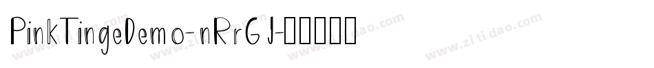 PinkTingeDemo-nRrGJ字体转换