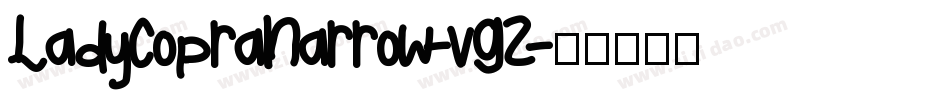 LadyCopraNarrow-vGZ字体转换